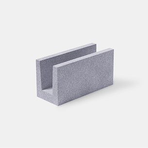 картинка U-Блок автоклавного газобетона Б2, (Краслэнд)