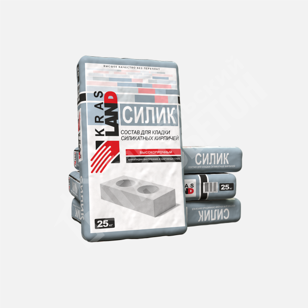 картинка Кладочная смесь для силикатного кирпича Силик (KrasLand), 25 кг